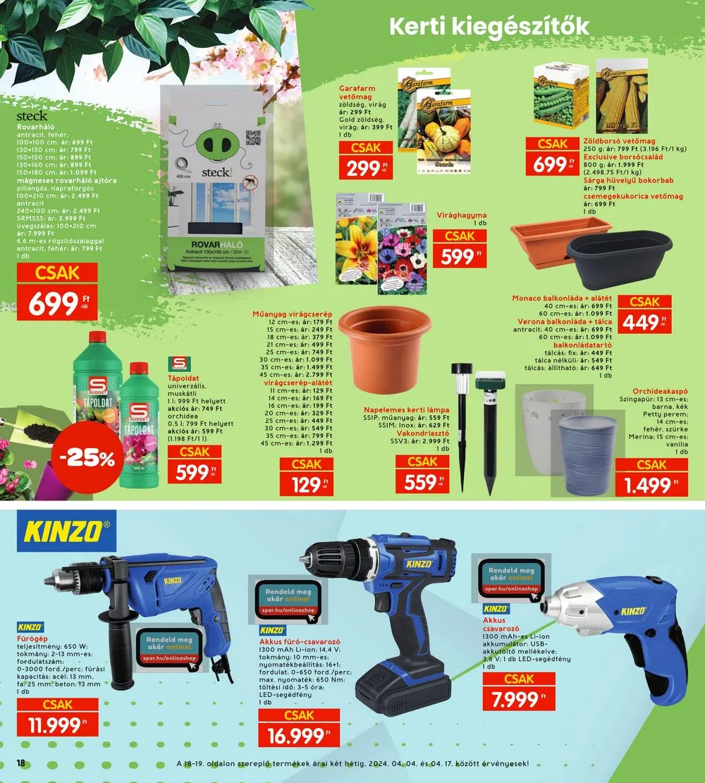 Interspar akciós újság 04.04–04.10 – 18. oldal