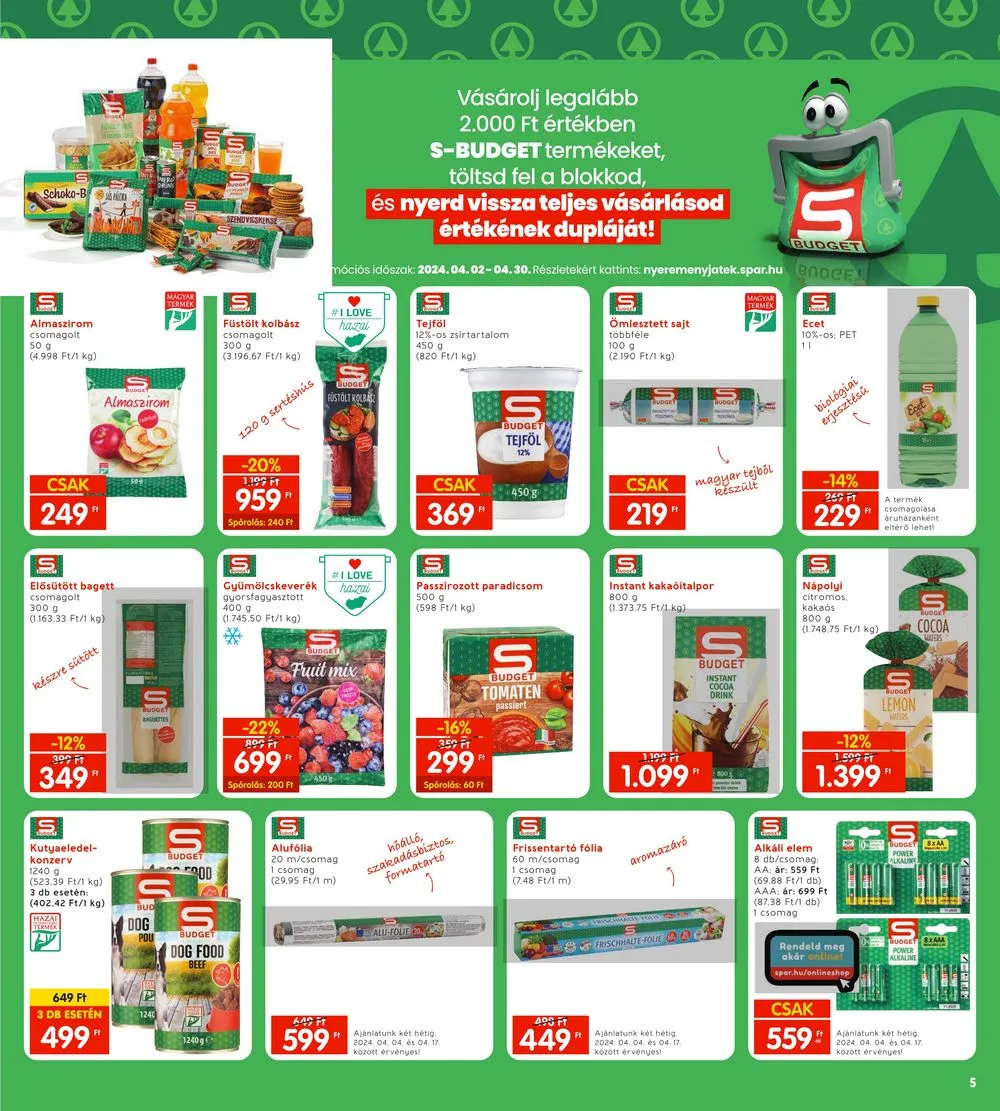 Interspar akciós újság 04.04–04.10 – 5. oldal