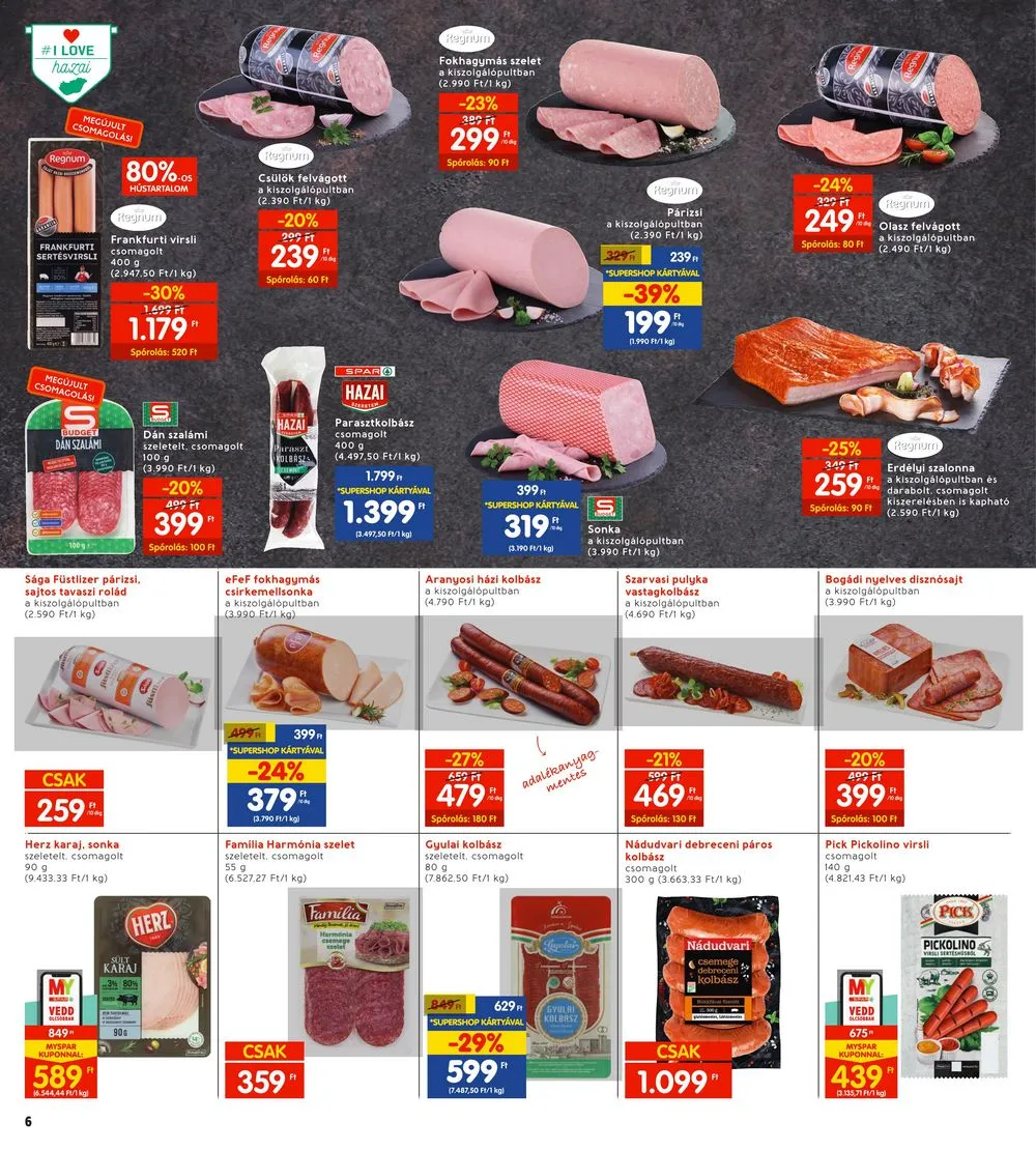 Interspar akciós újság 04.04–04.10 – 6. oldal