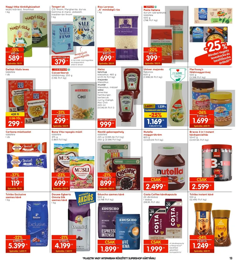 Interspar akciós újság 04.18–04.24 – 13. oldal
