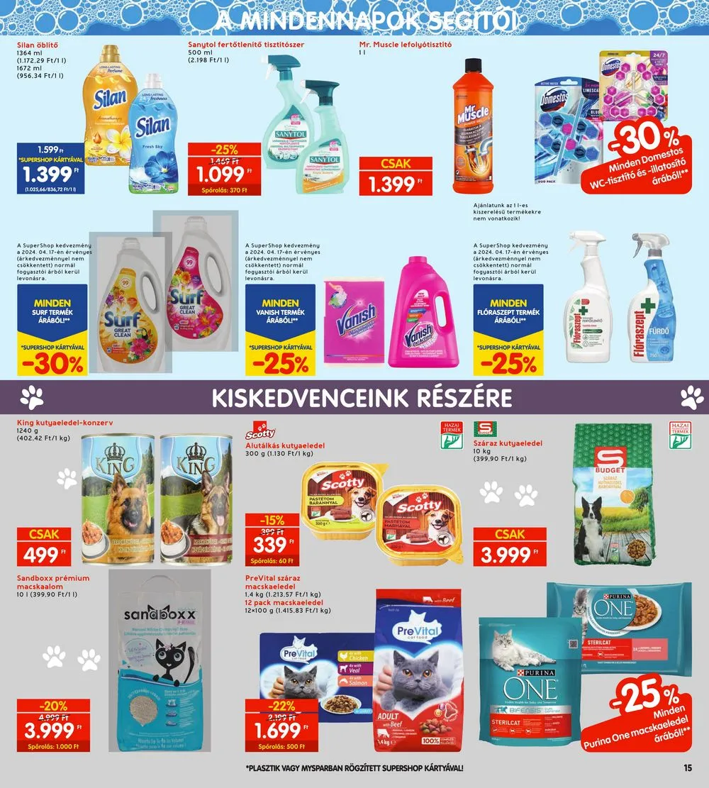 Interspar akciós újság 04.18–04.24 – 15. oldal