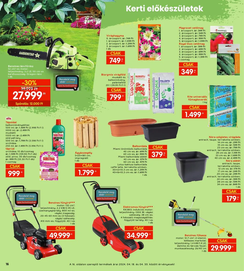 Interspar akciós újság 04.18–04.24 – 16. oldal