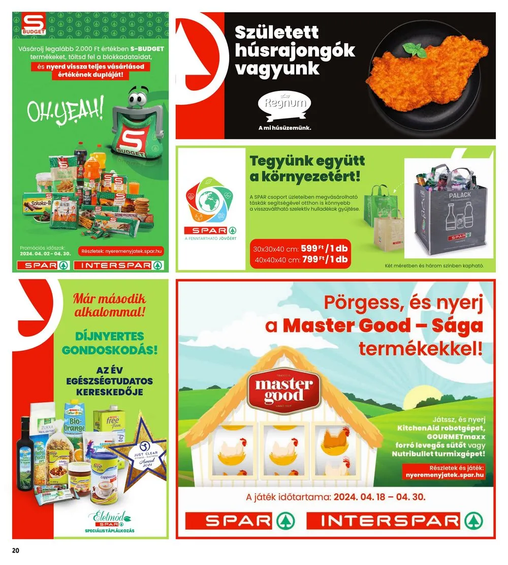 Interspar akciós újság 04.18–04.24 – 20. oldal