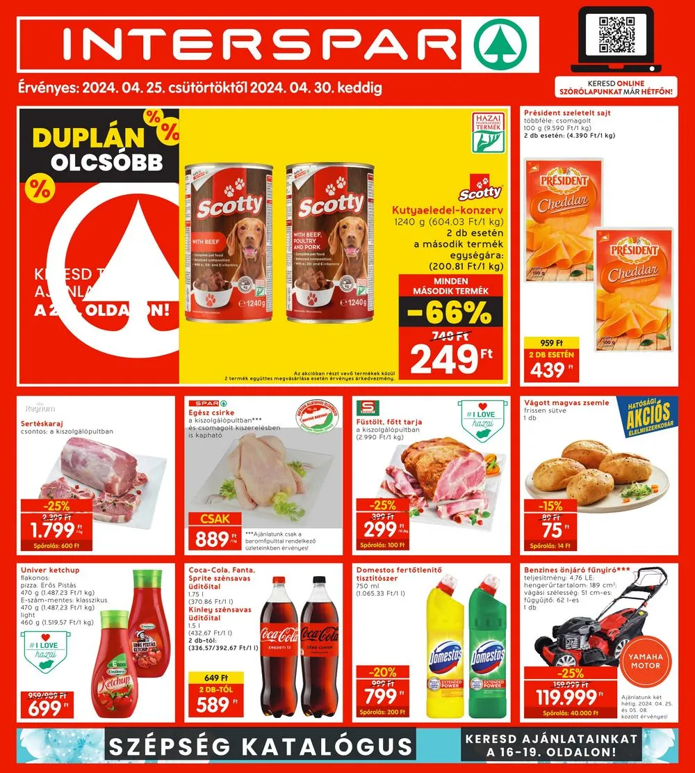 Interspar akciós újság 04.25–04.30
