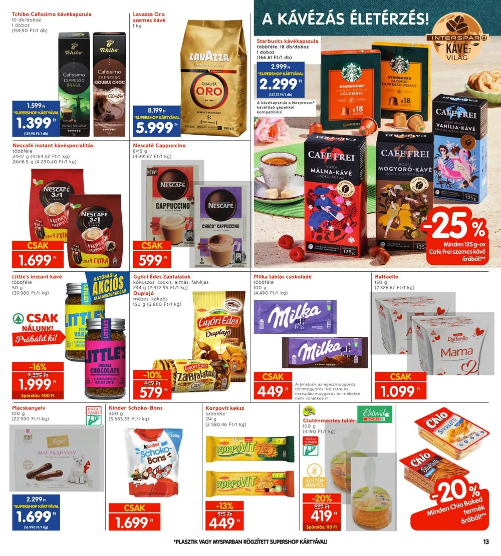 Interspar akciós újság 04.25–04.30 – 13. oldal