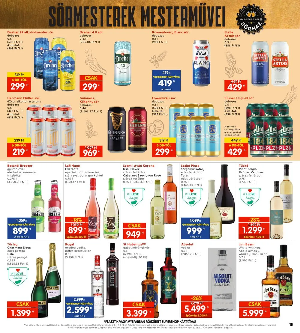 Interspar akciós újság 04.25–04.30 – 15. oldal