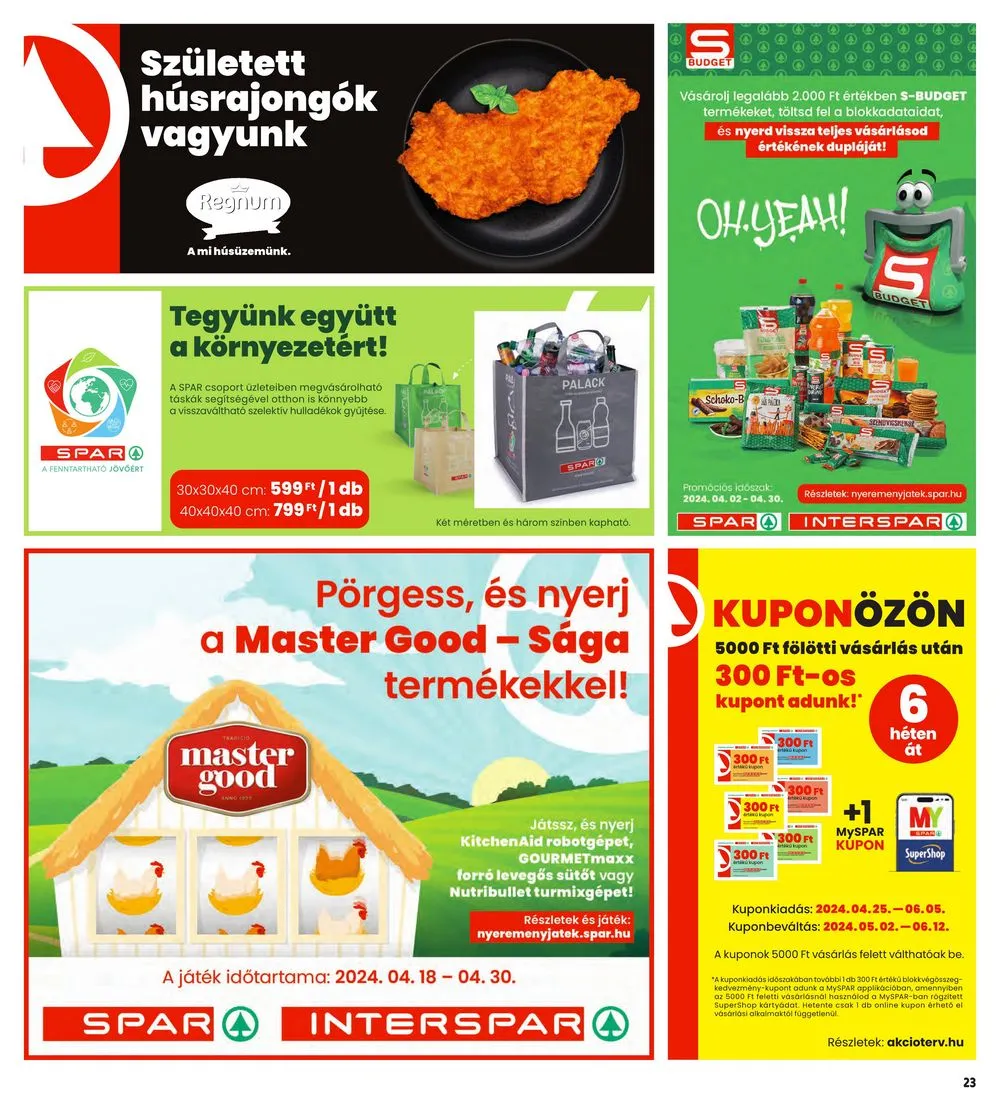 Interspar akciós újság 04.25–04.30 – 23. oldal