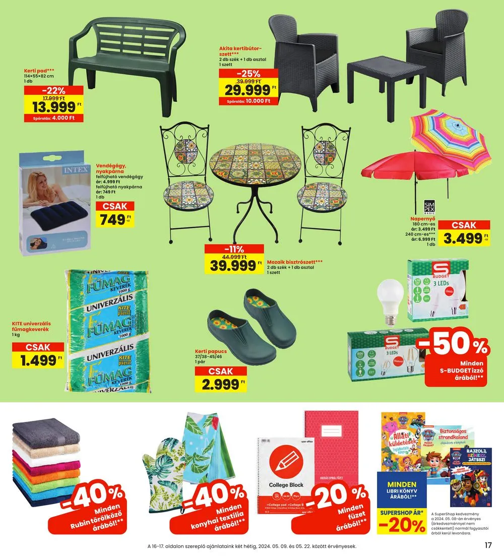 Interspar akciós újság 05.09–05.15 – 17. oldal