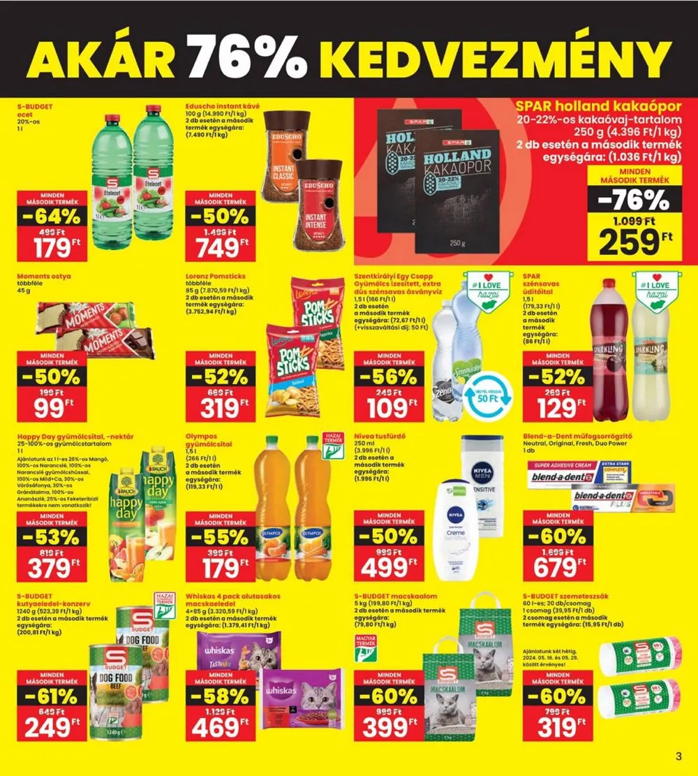 Interspar akciós újság 05.16–05.22 – 3. oldal