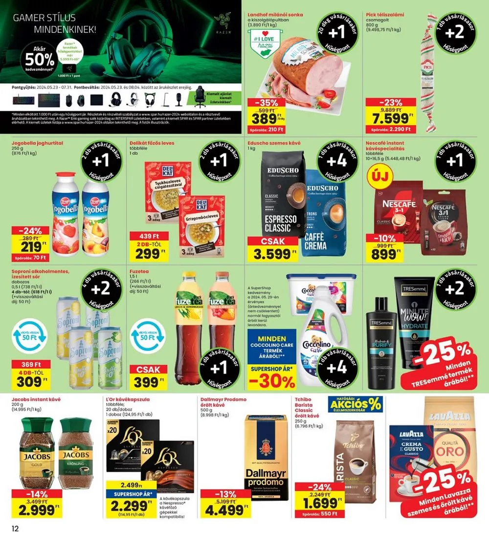 Interspar akciós újság 05.30–06.05 – 12. oldal