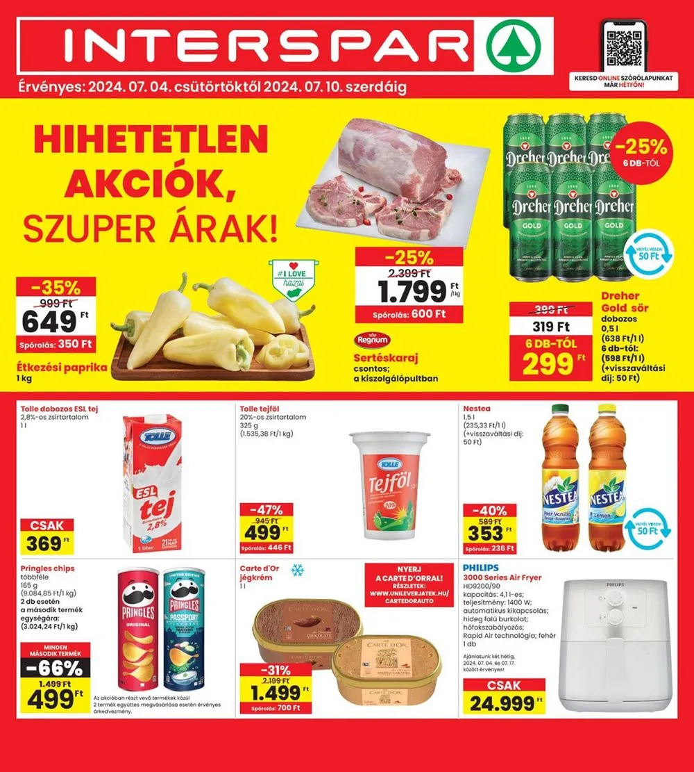 Interspar akciós újság 07.04–07.10