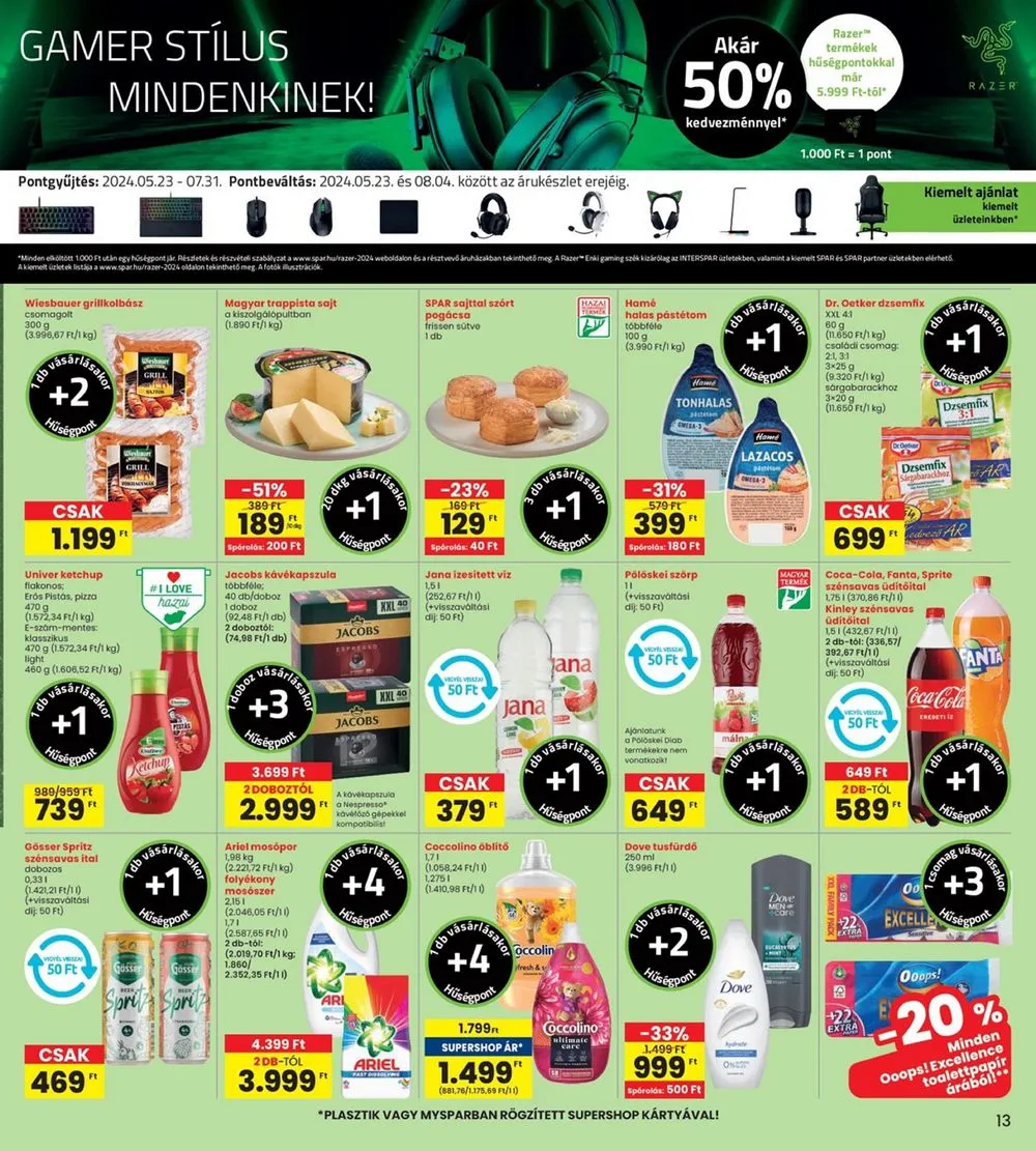 Interspar akciós újság 07.04–07.10 – 13. oldal
