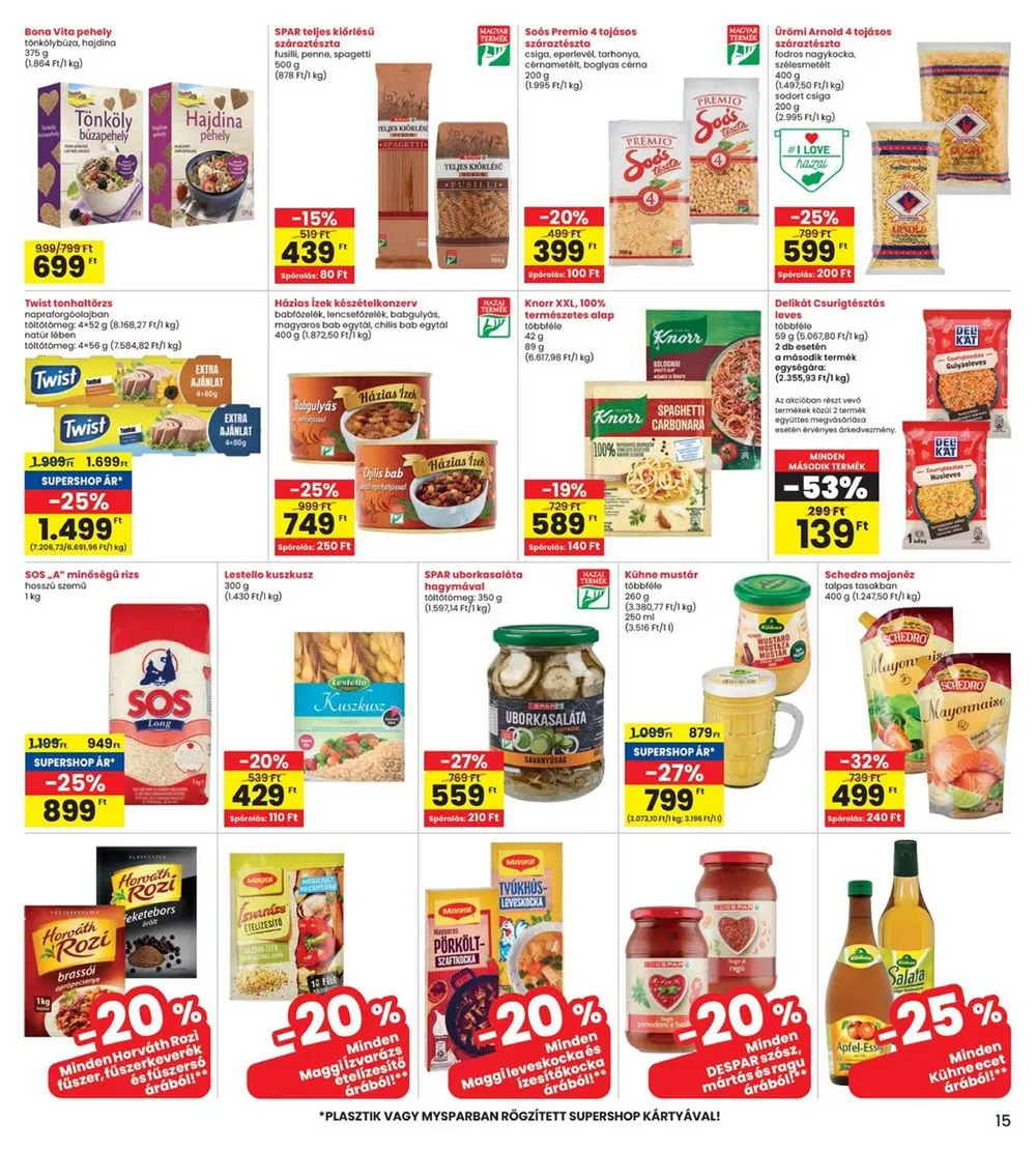 Interspar akciós újság 07.04–07.10 – 15. oldal