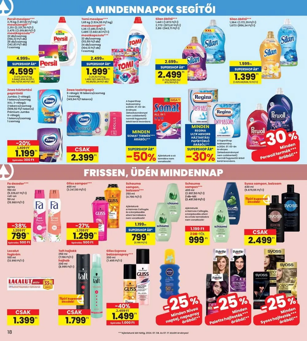 Interspar akciós újság 07.04–07.10 – 18. oldal