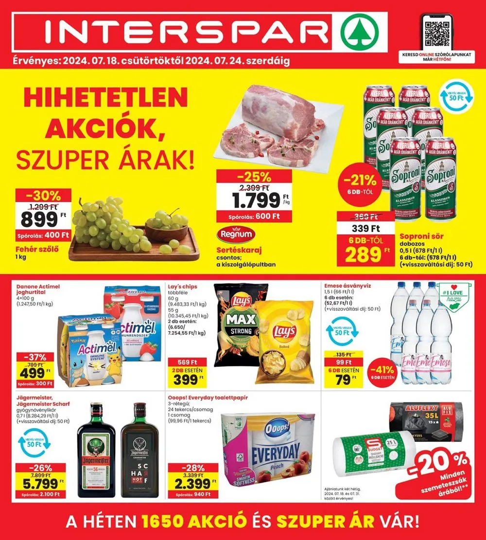 Interspar akciós újság 07.18–07.24