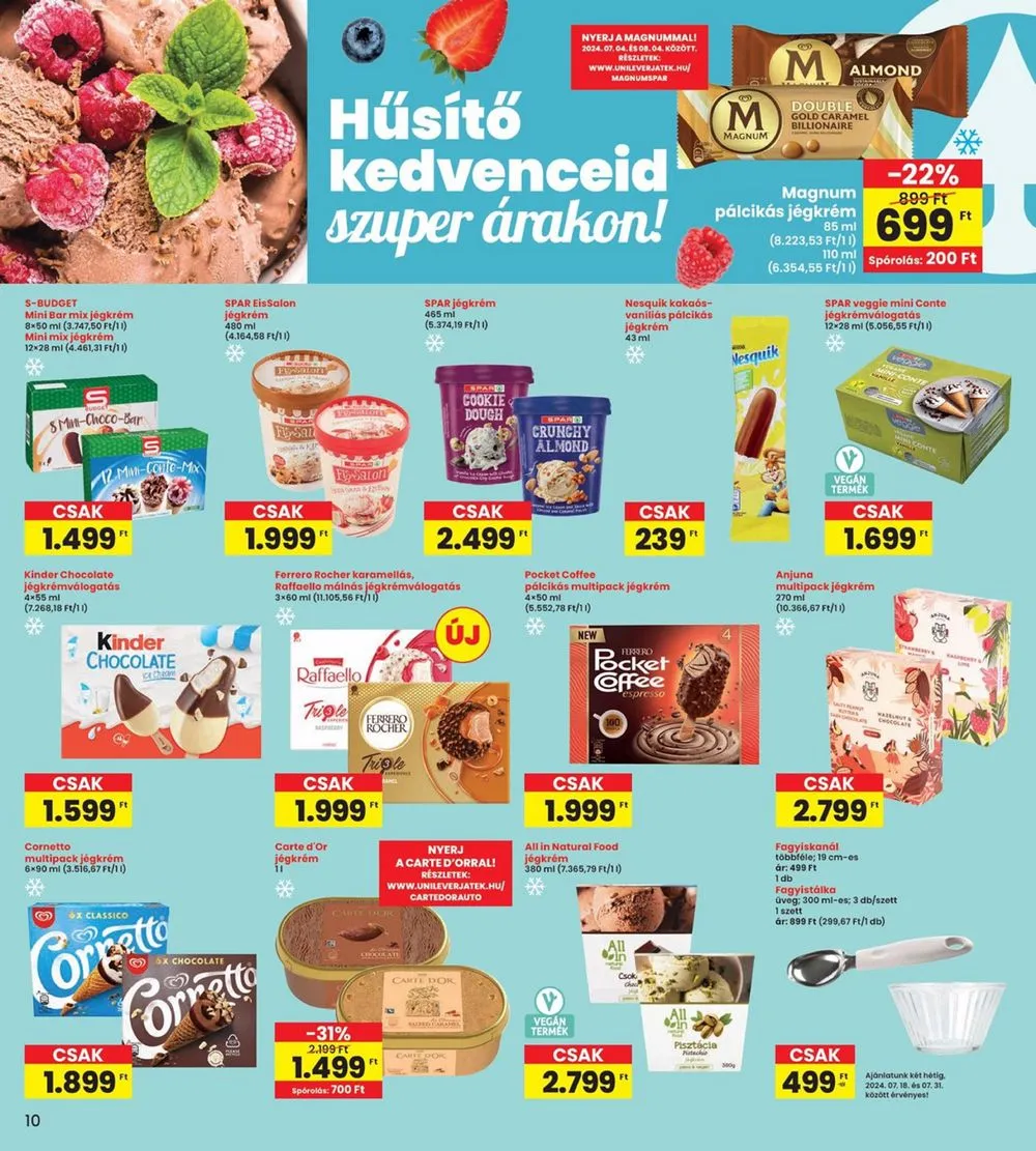 Interspar akciós újság 07.18–07.24 – 10. oldal