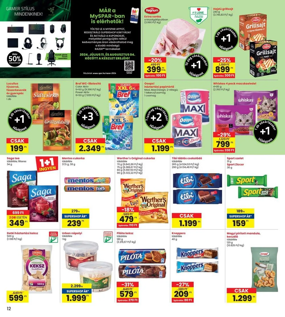 Interspar akciós újság 07.18–07.24 – 12. oldal