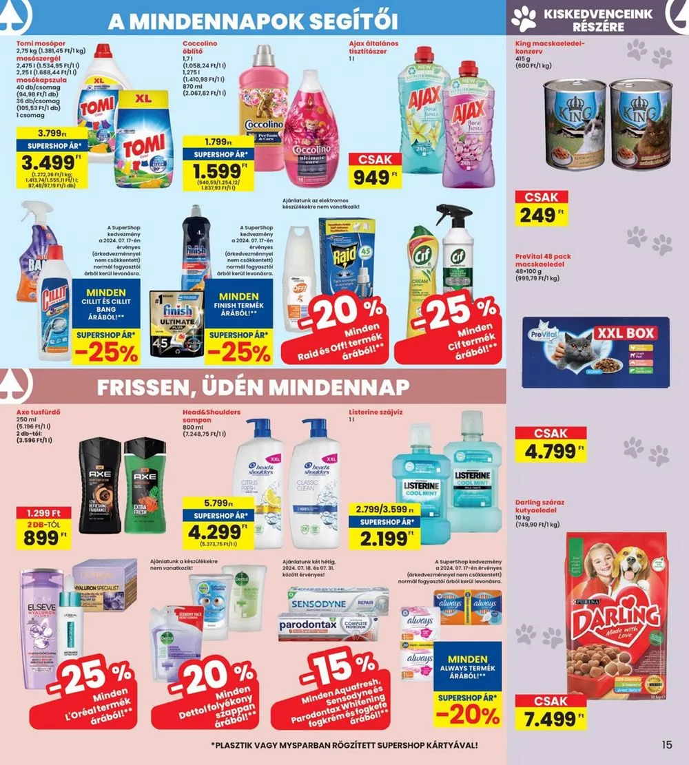 Interspar akciós újság 07.18–07.24 – 15. oldal