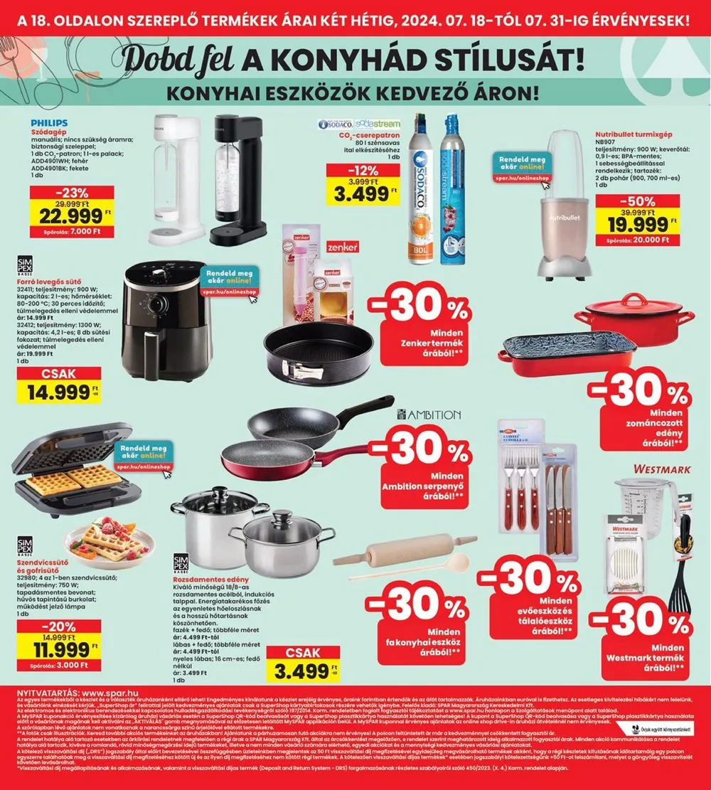 Interspar akciós újság 07.18–07.24 – 18. oldal