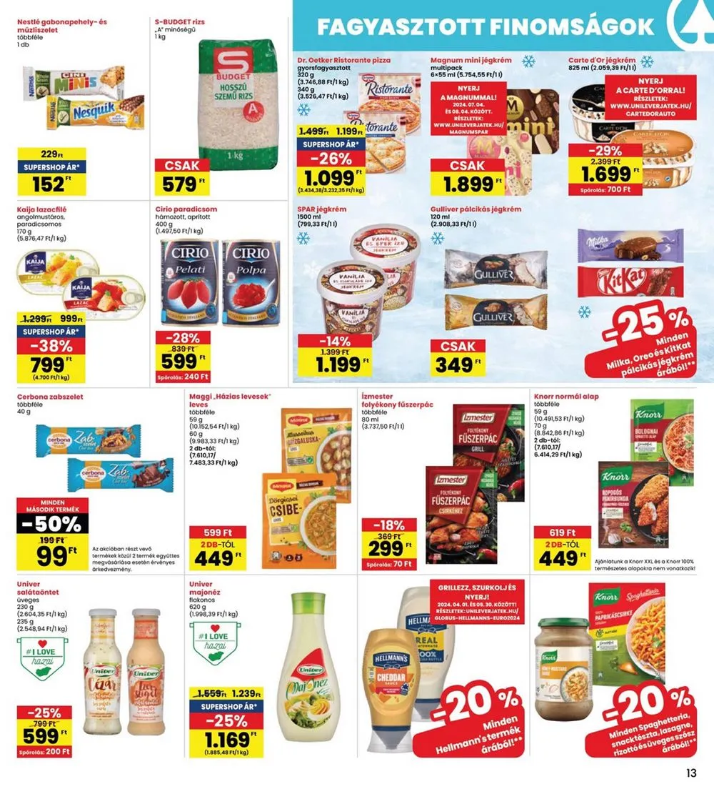 Interspar akciós újság 07.25–07.31 – 13. oldal