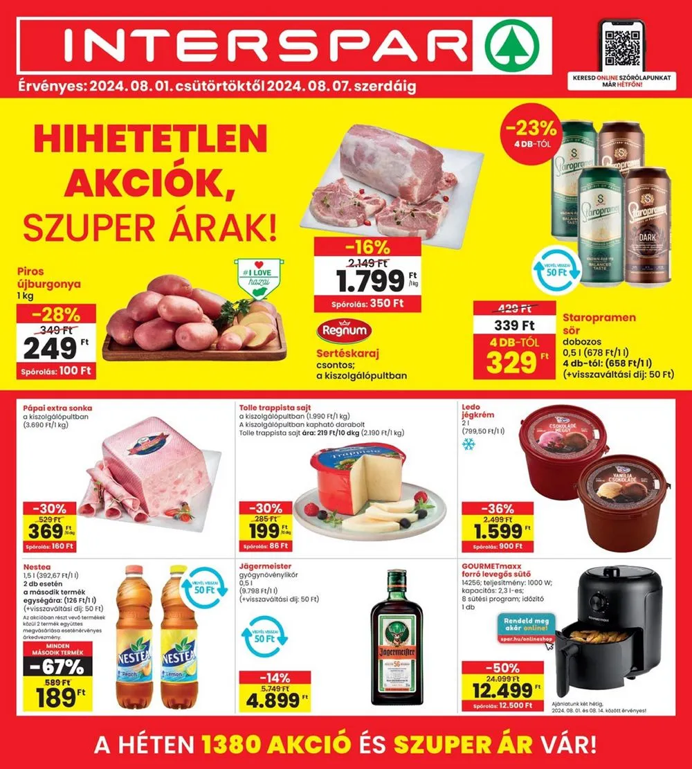 Interspar akciós újság 08.01–08.07