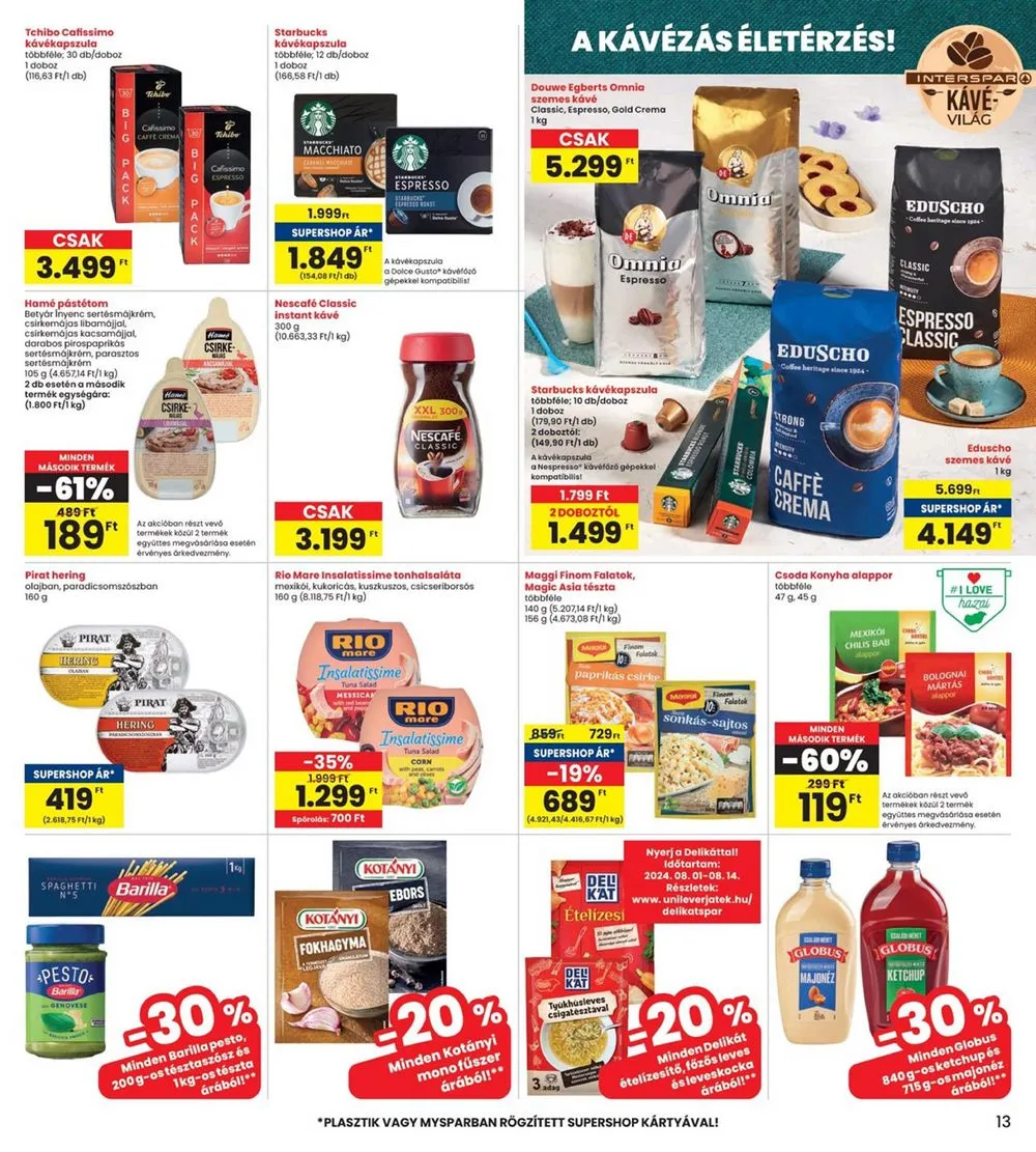 Interspar akciós újság 08.01–08.07 – 13. oldal