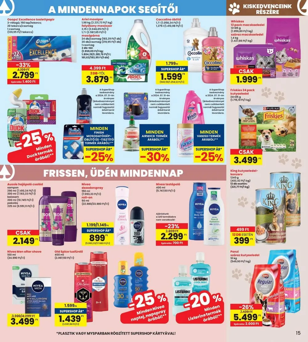 Interspar akciós újság 08.01–08.07 – 15. oldal