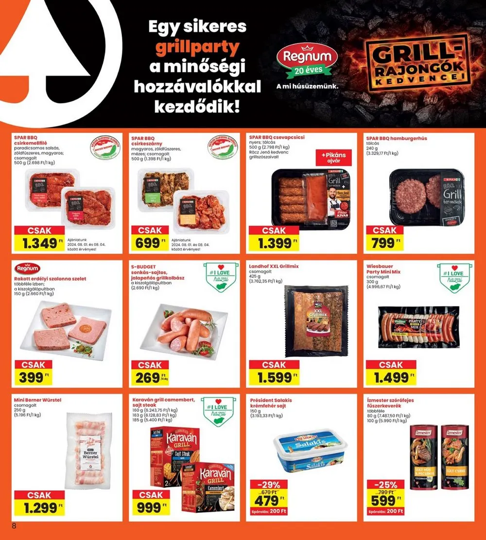 Interspar akciós újság 08.01–08.07 – 8. oldal