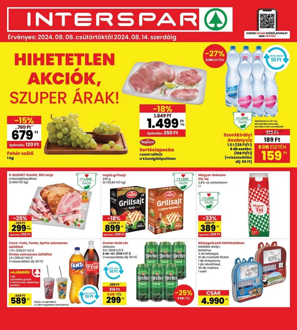 Interspar akciós újság 08.08–08.14