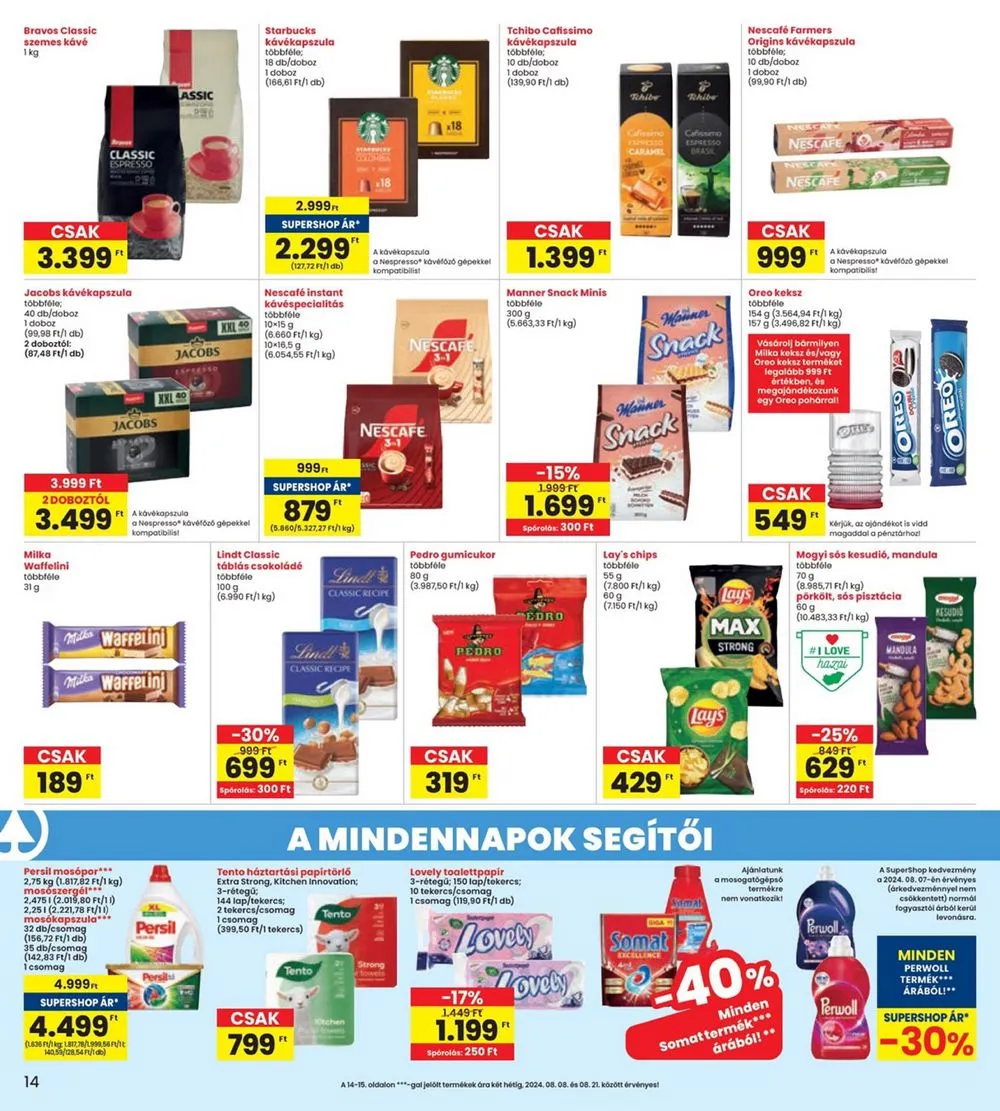 Interspar akciós újság 08.08–08.14 – 14. oldal