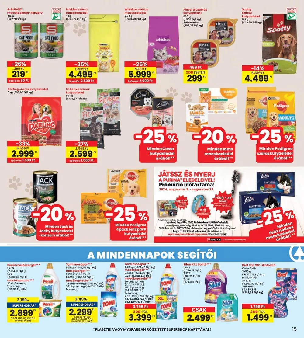 Interspar akciós újság 08.08–08.14 – 15. oldal
