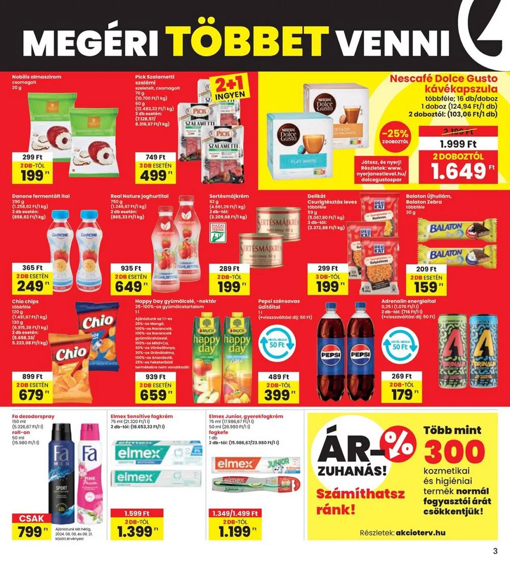 Interspar akciós újság 08.08–08.14 – 3. oldal