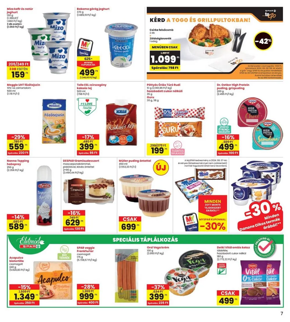 Interspar akciós újság 08.08–08.14 – 7. oldal