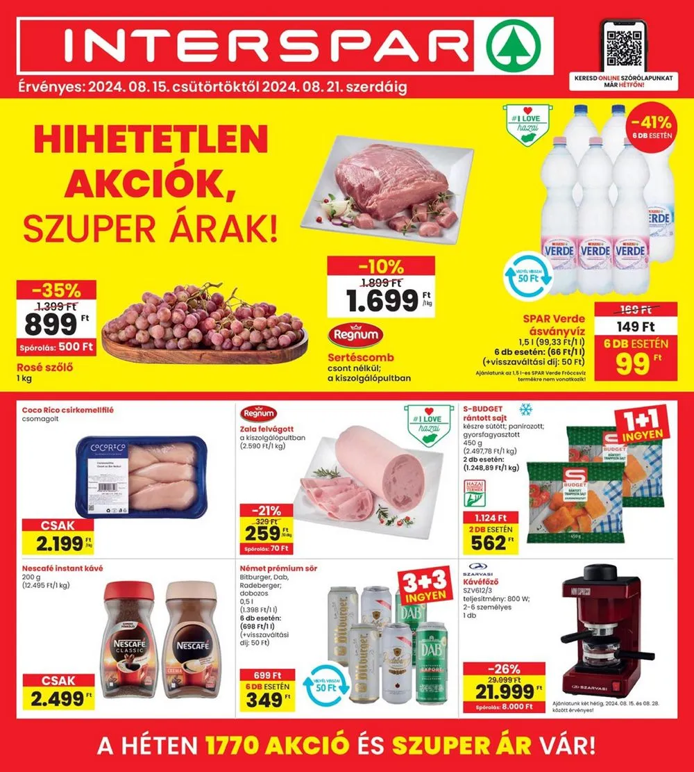 Interspar akciós újság 08.15–08.21