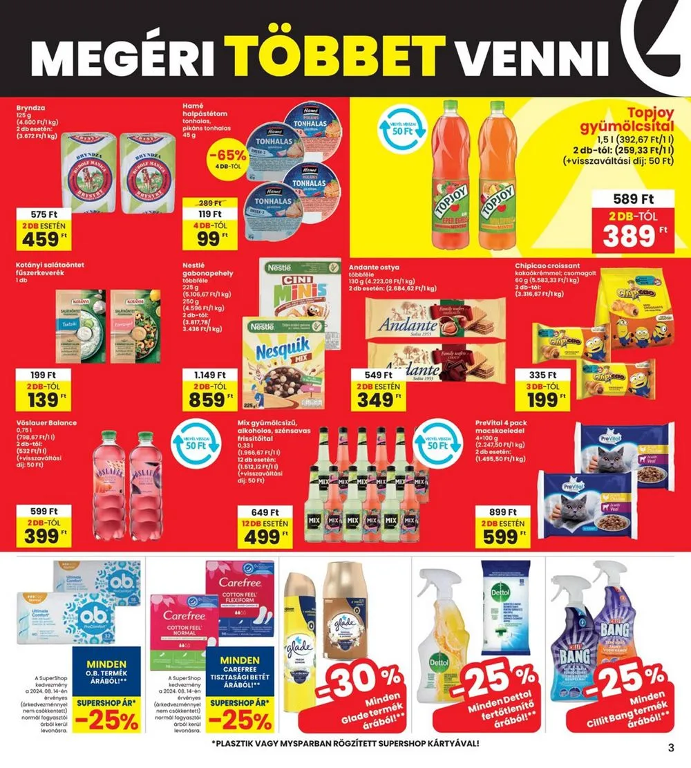 Interspar akciós újság 08.15–08.21 – 3. oldal
