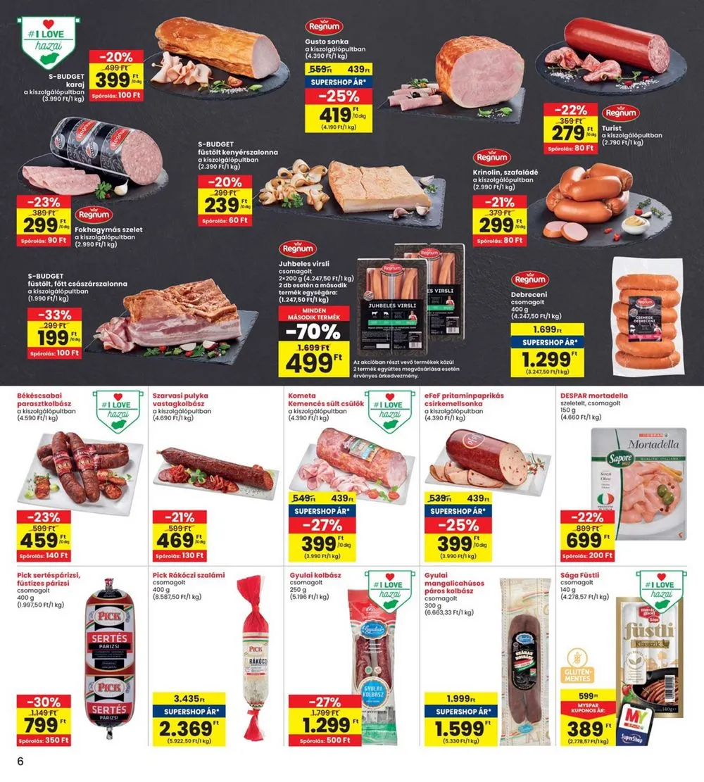 Interspar akciós újság 08.15–08.21 – 6. oldal