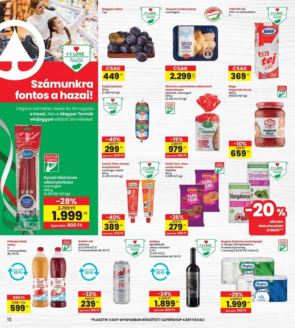 Interspar akciós újság 08.22–08.28 – 10. oldal