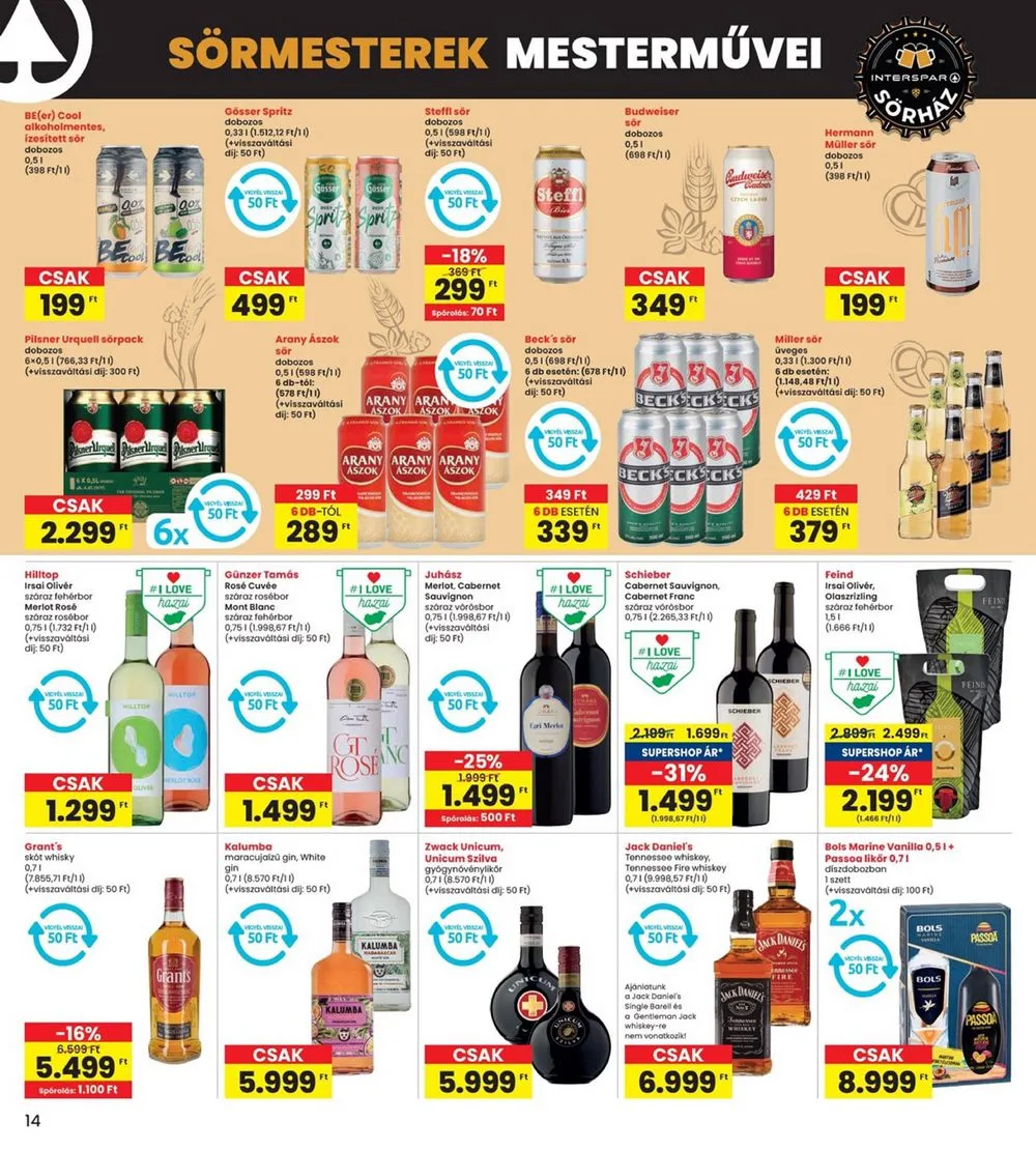 Interspar akciós újság 08.22–08.28 – 14. oldal