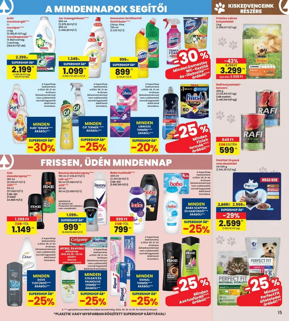 Interspar akciós újság 08.22–08.28 – 15. oldal