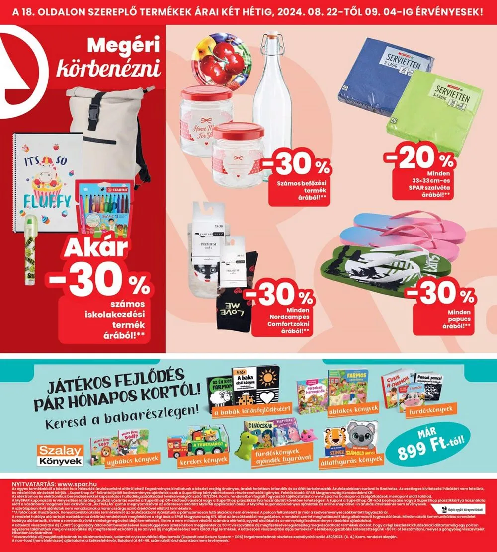 Interspar akciós újság 08.22–08.28 – 18. oldal