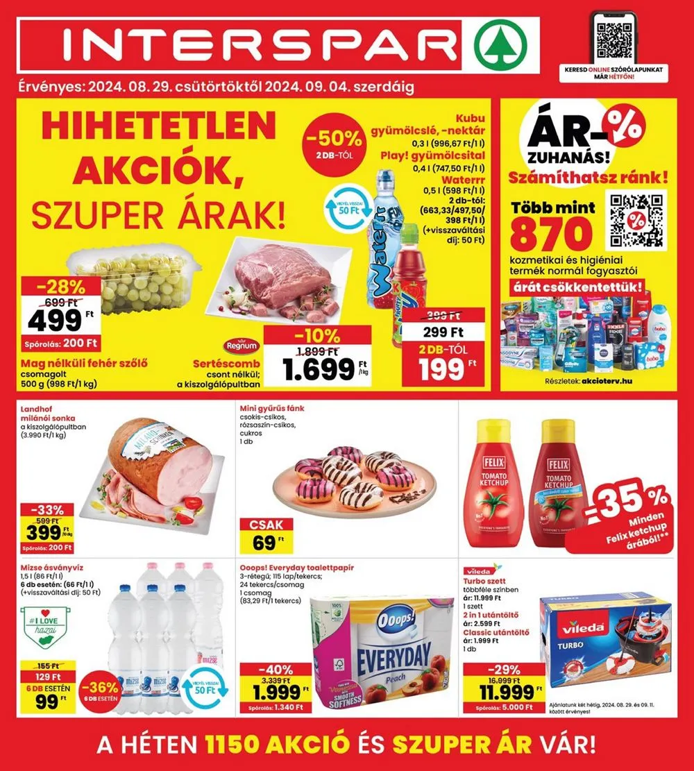 Interspar akciós újság 08.29–09.04