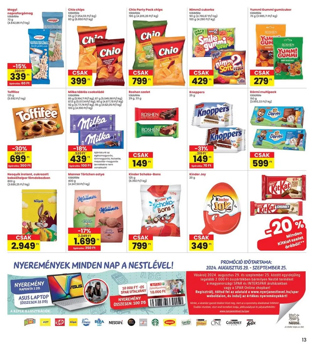 Interspar akciós újság 08.29–09.04 – 13. oldal