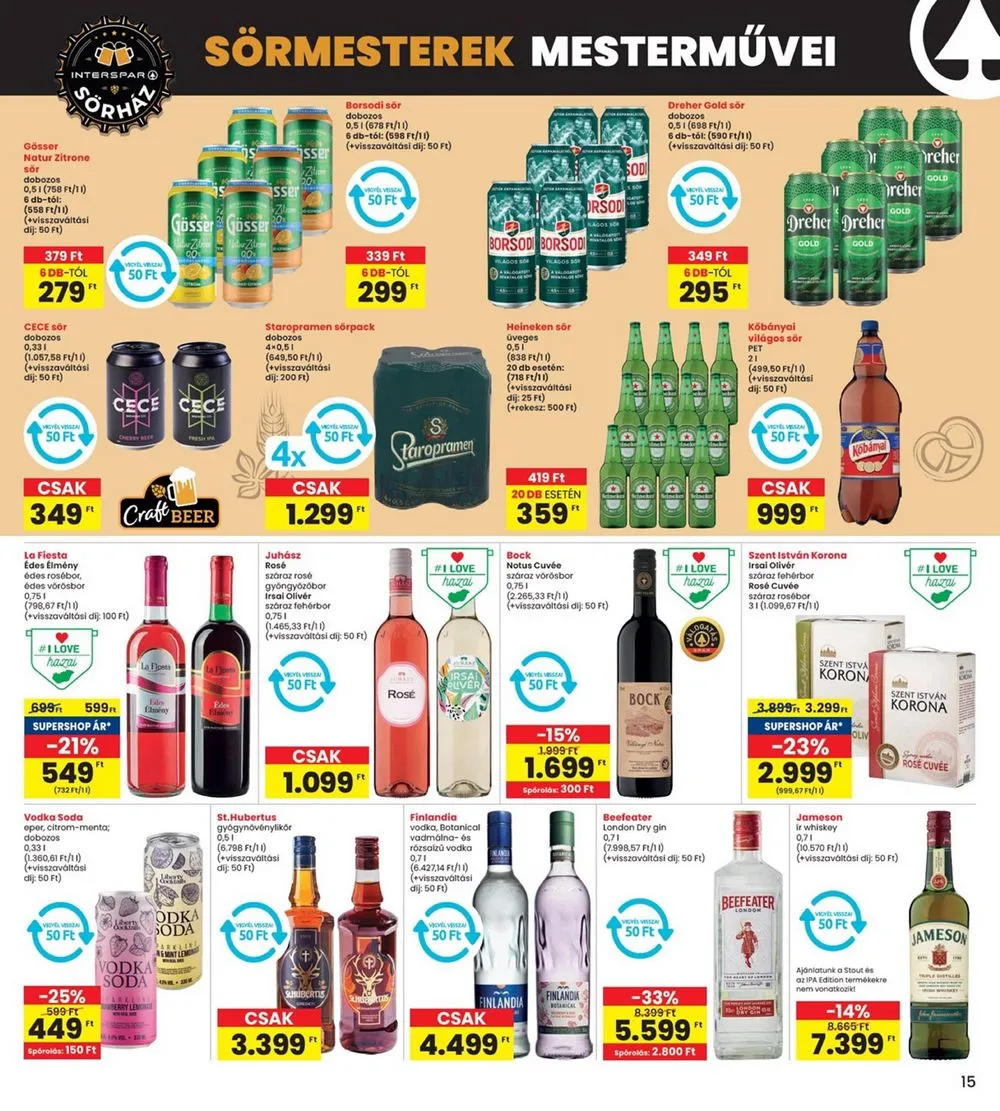 Interspar akciós újság 08.29–09.04 – 15. oldal