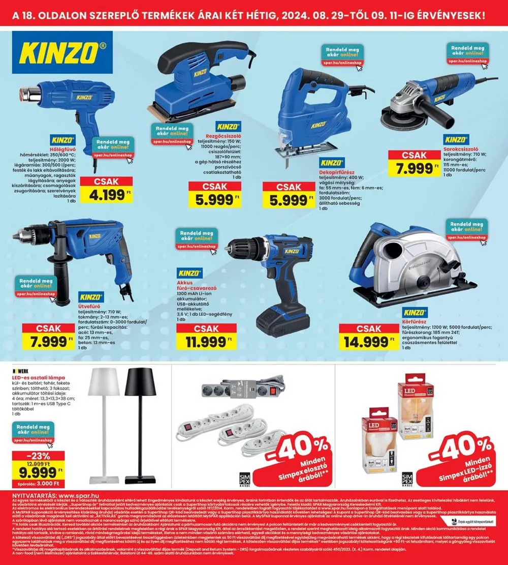 Interspar akciós újság 08.29–09.04 – 18. oldal