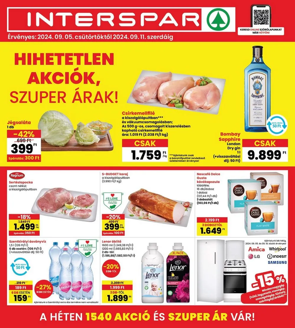 Interspar akciós újság 09.05–09.11