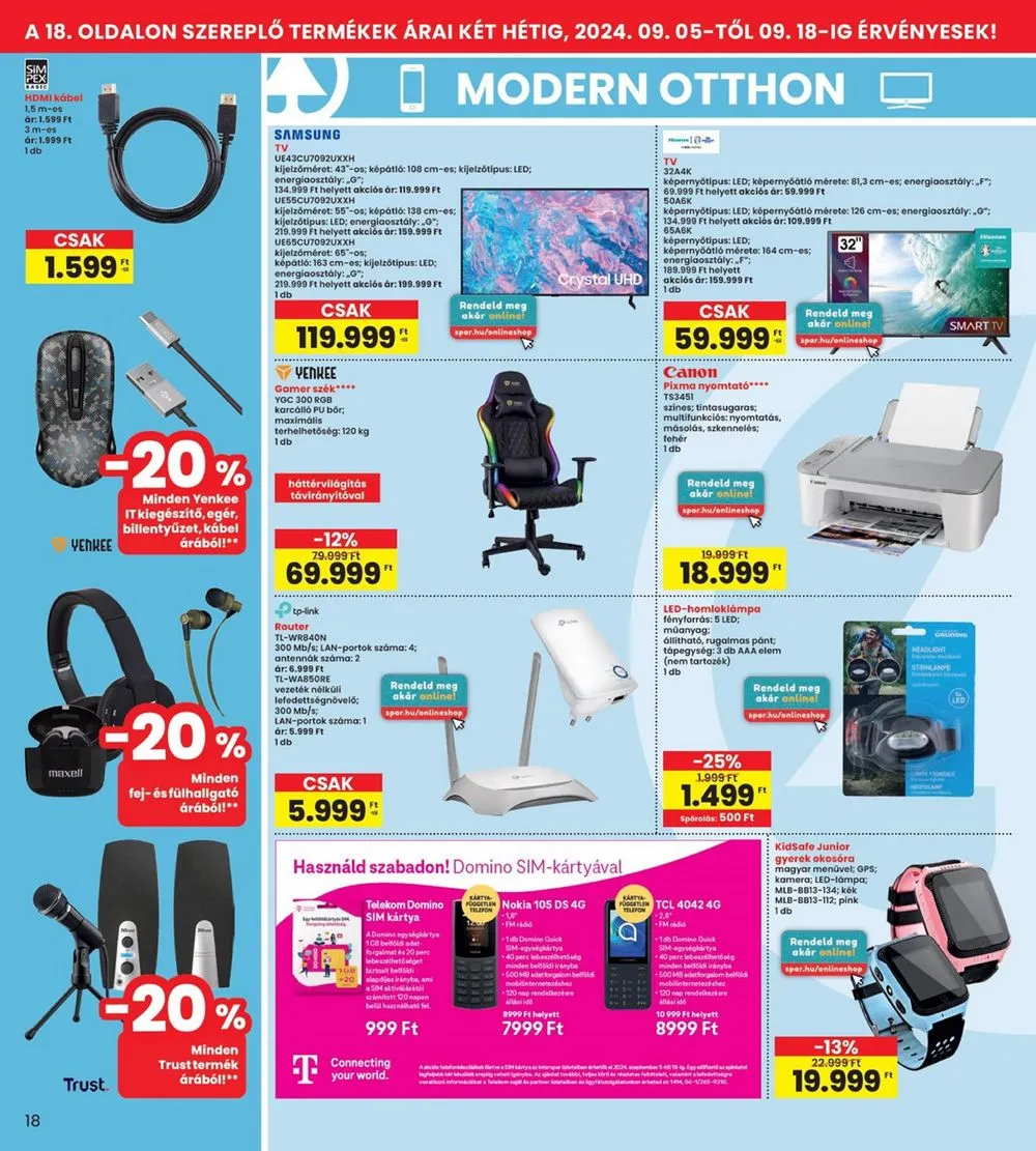 Interspar akciós újság 09.05–09.11 – 18. oldal