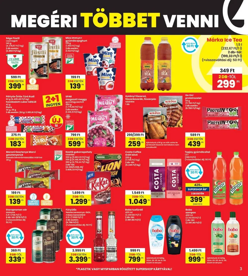 Interspar akciós újság 09.05–09.11 – 3. oldal