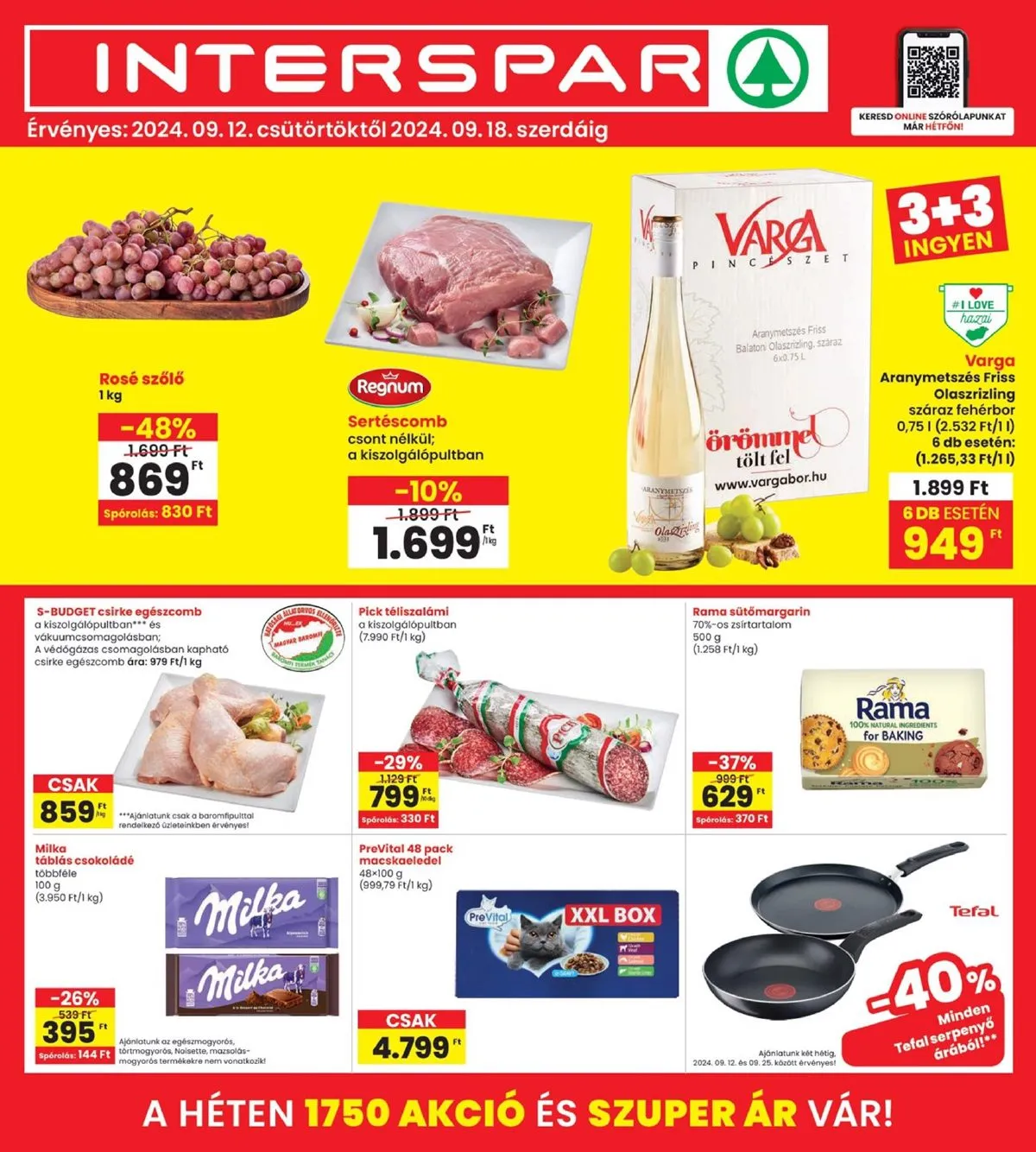 Interspar akciós újság 09.12–09.18