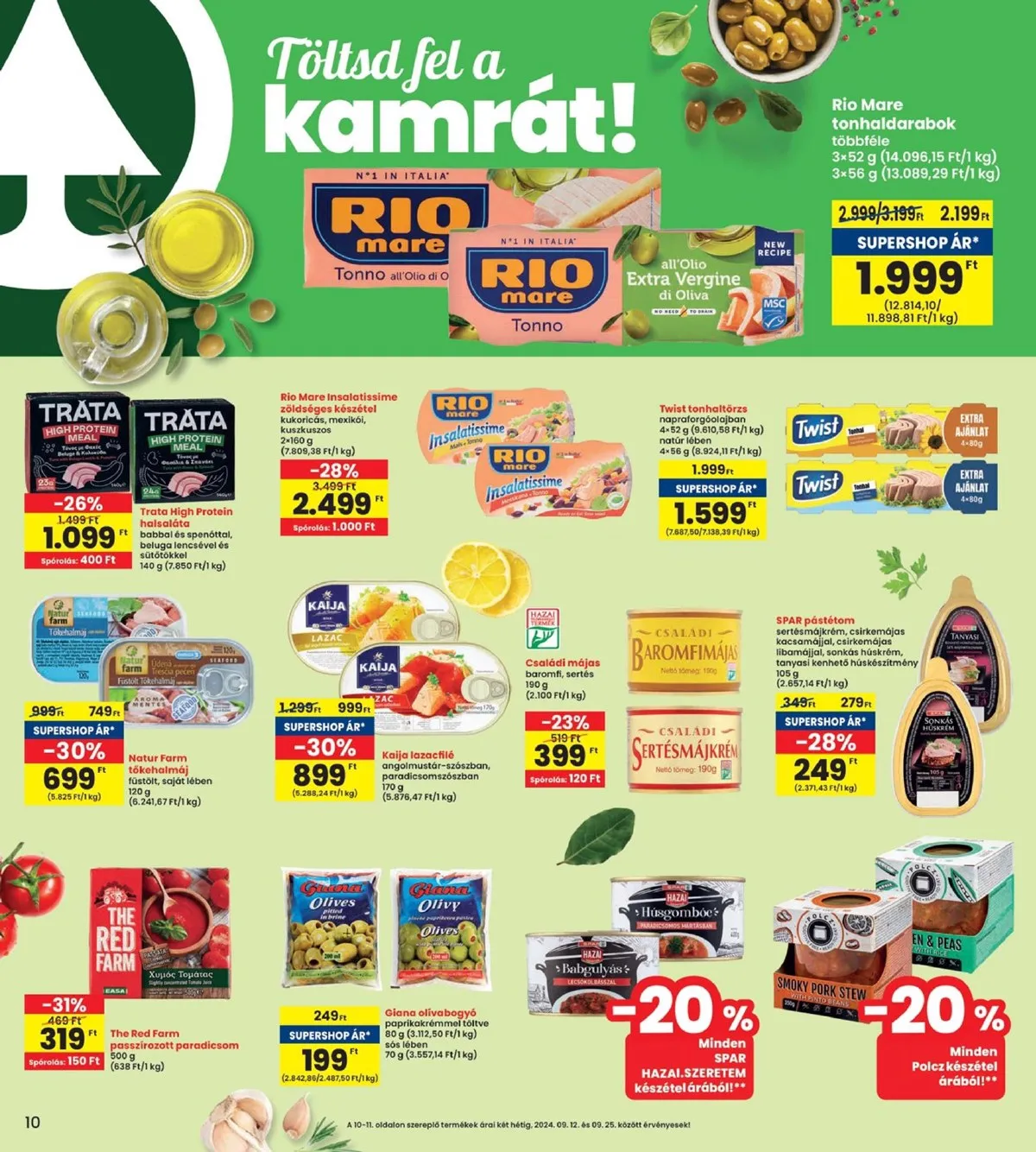 Interspar akciós újság 09.12–09.18 – 10. oldal