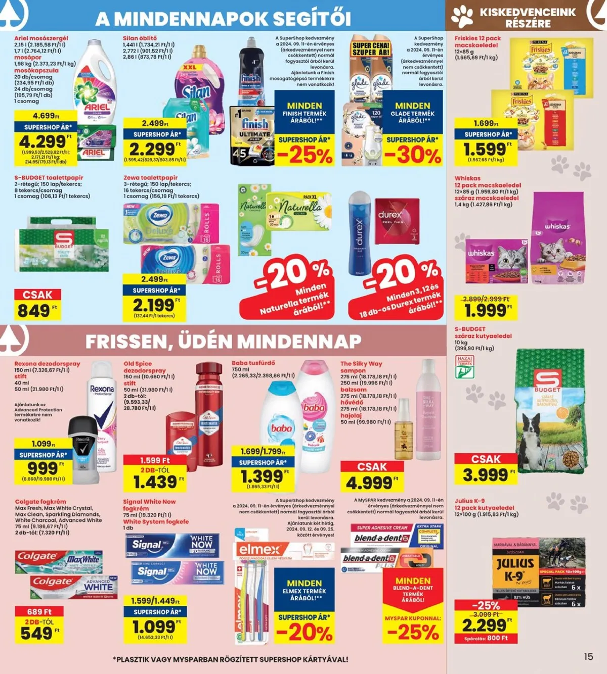 Interspar akciós újság 09.12–09.18 – 15. oldal